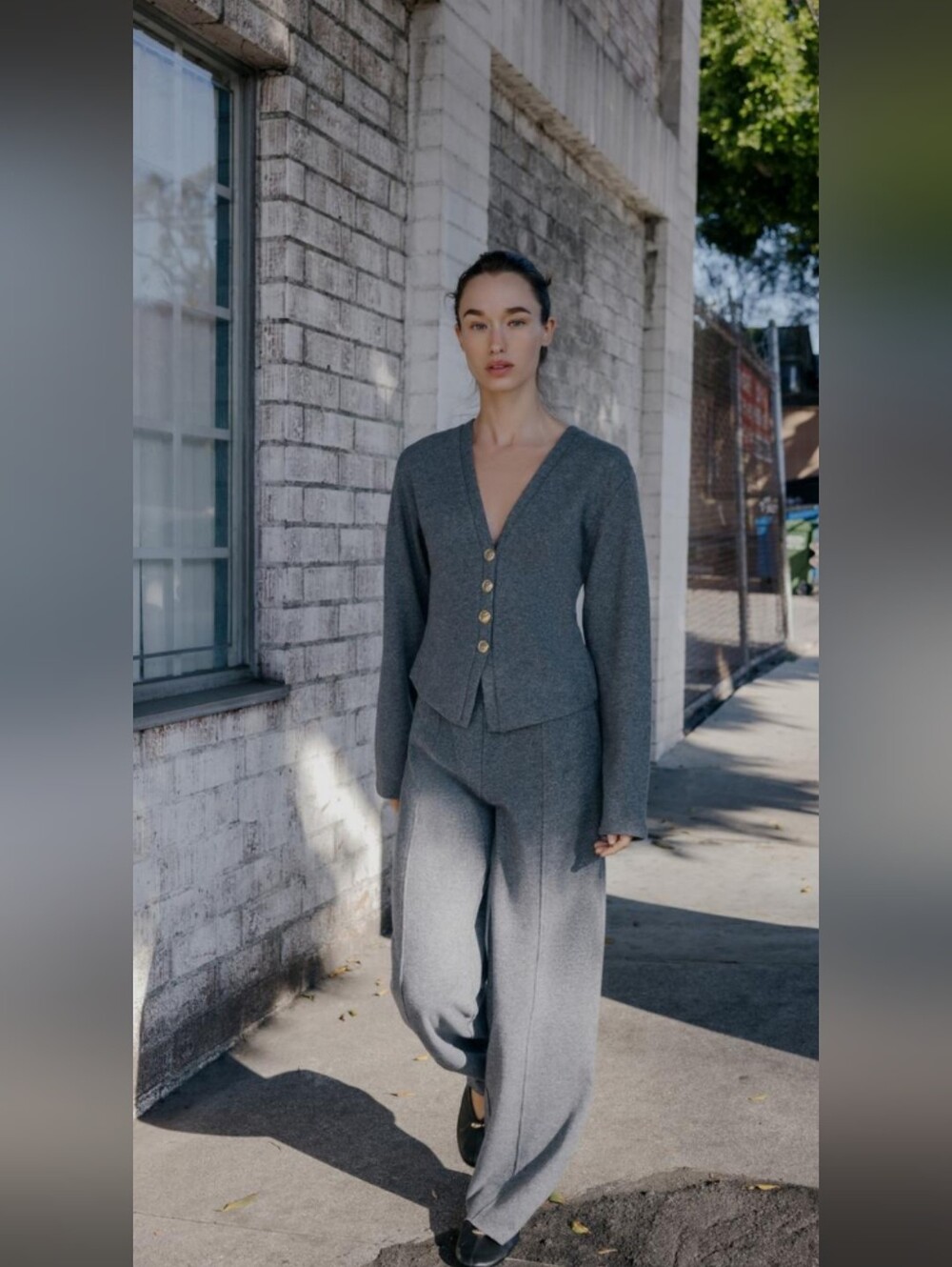 Zara 2 Piece NWT Heather Gray Lounge Set Sz S